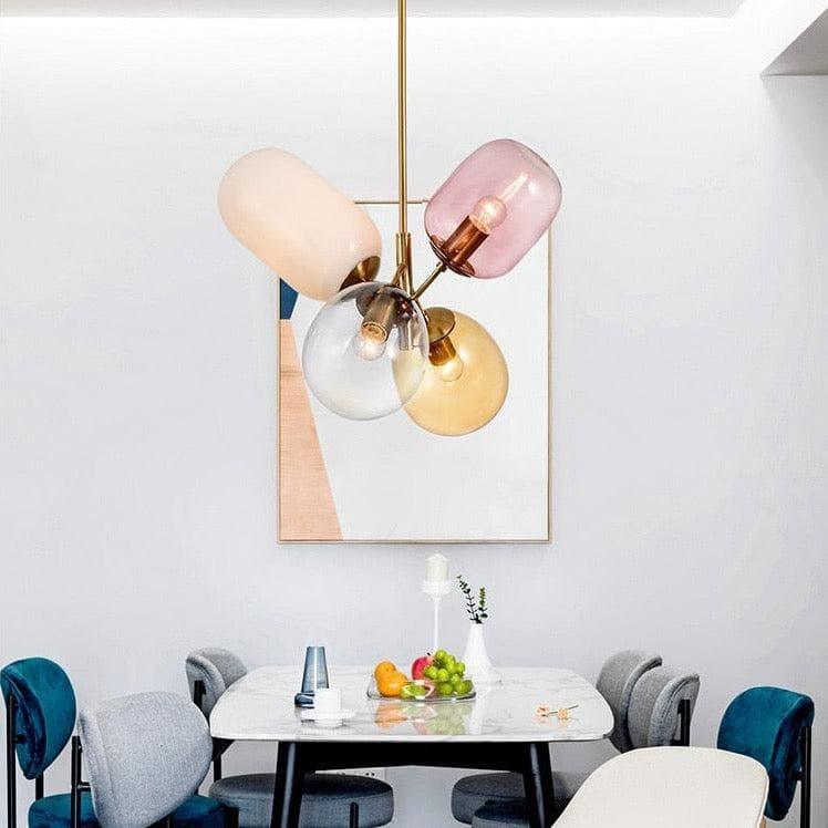 Metavaya Pendant Light Dia 45cm x H 48cm / ∅ 17.7″ x H 18.9″ / Copper Balloon Glass Pendant Light 6938617816490 M2023112501-1