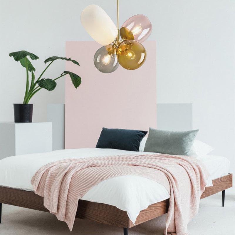 Metavaya Pendant Light Dia 45cm x H 48cm / ∅ 17.7″ x H 18.9″ / Copper Balloon Glass Pendant Light 6938617816490 M2023112501-1
