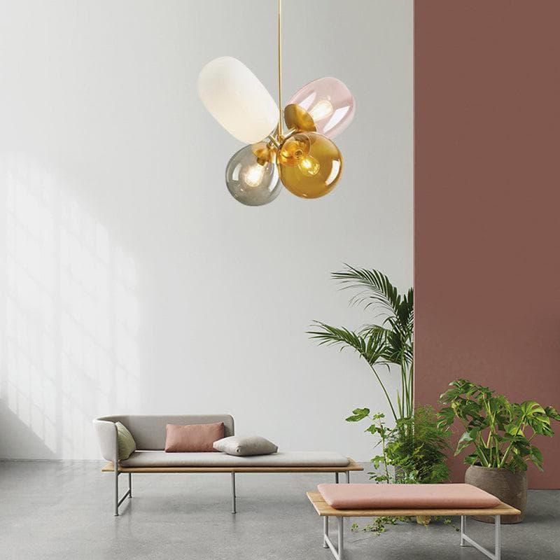 Metavaya Pendant Light Dia 45cm x H 48cm / ∅ 17.7″ x H 18.9″ / Copper Balloon Glass Pendant Light 6938617816490 M2023112501-1