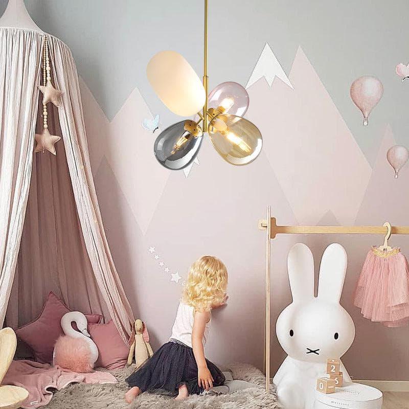 Metavaya Pendant Light Dia 45cm x H 48cm / ∅ 17.7″ x H 18.9″ / Copper Balloon Glass Pendant Light 6938617816490 M2023112501-1