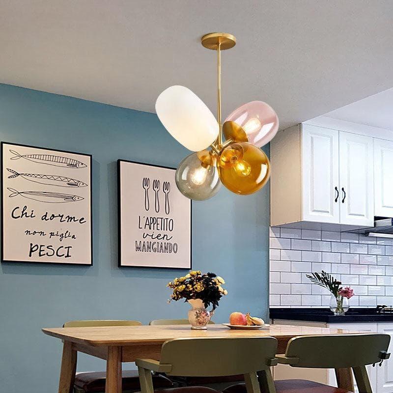 Metavaya Pendant Light Dia 45cm x H 48cm / ∅ 17.7″ x H 18.9″ / Copper Balloon Glass Pendant Light 6938617816490 M2023112501-1