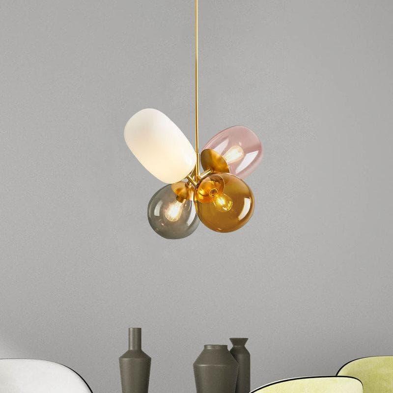 Metavaya Pendant Light Dia 45cm x H 48cm / ∅ 17.7″ x H 18.9″ / Copper Balloon Glass Pendant Light 6938617816490 M2023112501-1