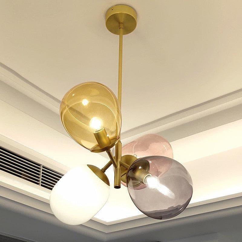 Metavaya Pendant Light Dia 45cm x H 48cm / ∅ 17.7″ x H 18.9″ / Copper Balloon Glass Pendant Light 6938617816490 M2023112501-1