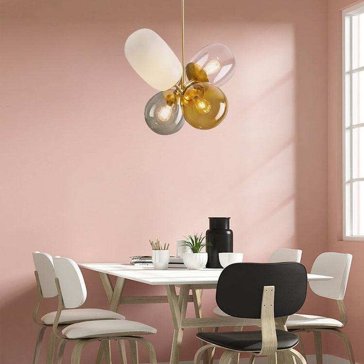 Metavaya Pendant Light Dia 45cm x H 48cm / ∅ 17.7″ x H 18.9″ / Copper Balloon Glass Pendant Light 6938617816490 M2023112501-1