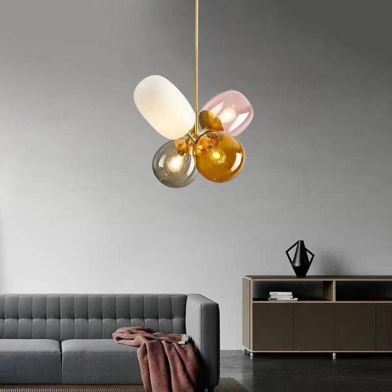 Metavaya Pendant Light Dia 45cm x H 48cm / ∅ 17.7″ x H 18.9″ / Copper Balloon Glass Pendant Light 6938617816490 M2023112501-1