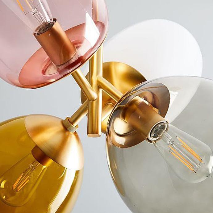 Metavaya Pendant Light Dia 45cm x H 48cm / ∅ 17.7″ x H 18.9″ / Copper Balloon Glass Pendant Light 6938617816490 M2023112501-1