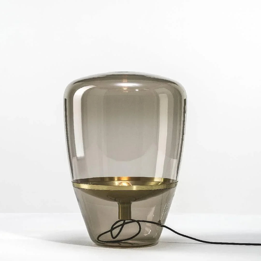 Metavaya Table Lamp Dia 21cm x H 30cm / ∅ 8.3″ x H 11.8″ / Amber glass / US Plug Balloon Glass Table Lamp 6938617812584 M2023110505-5