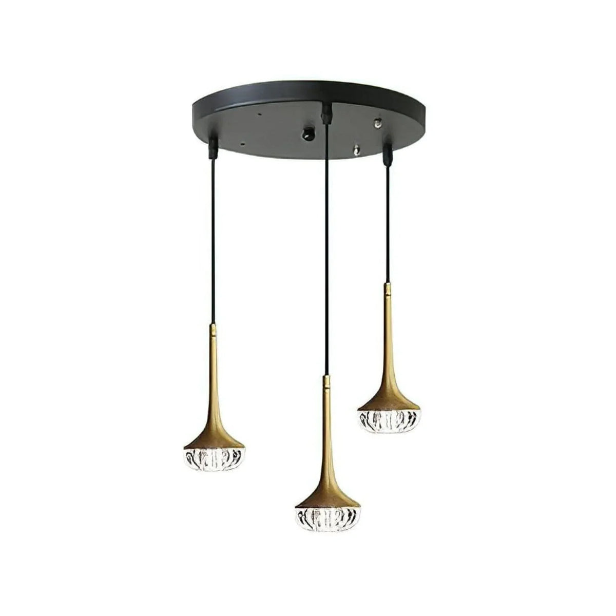 Metavaya Pendant Light Dia 30cm x H 150cm / ∅ 11.8″ x H 59″ / Brass+Transparent Bella Mini Pendant Light 6938617816667 M2023112601-3