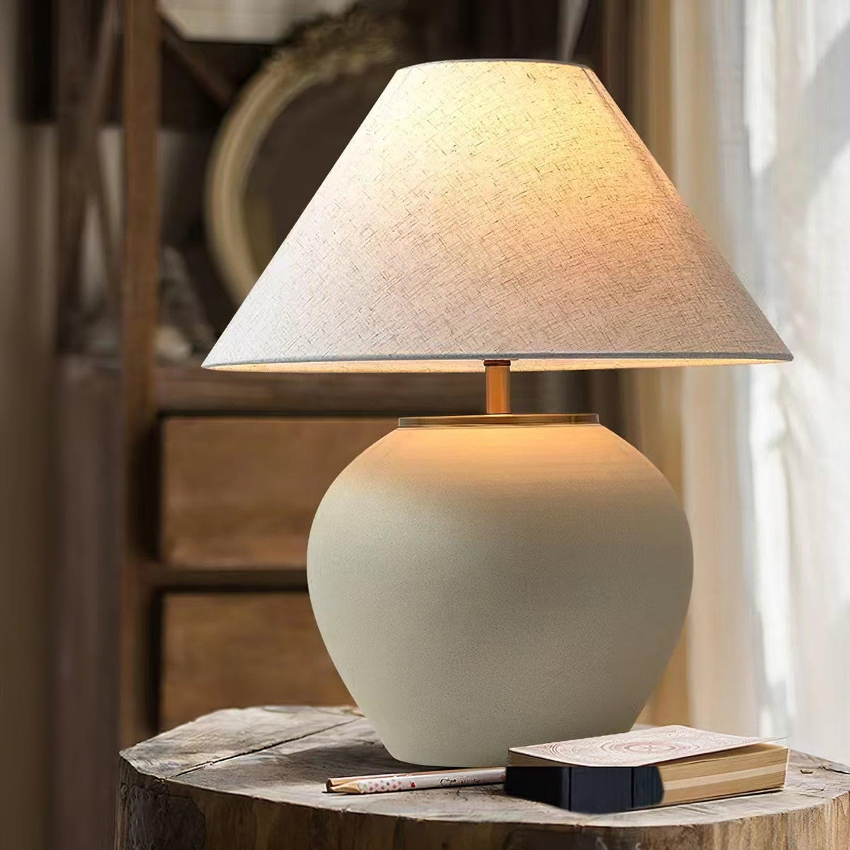 Metavaya Table lamp Black Mud Table Lamp