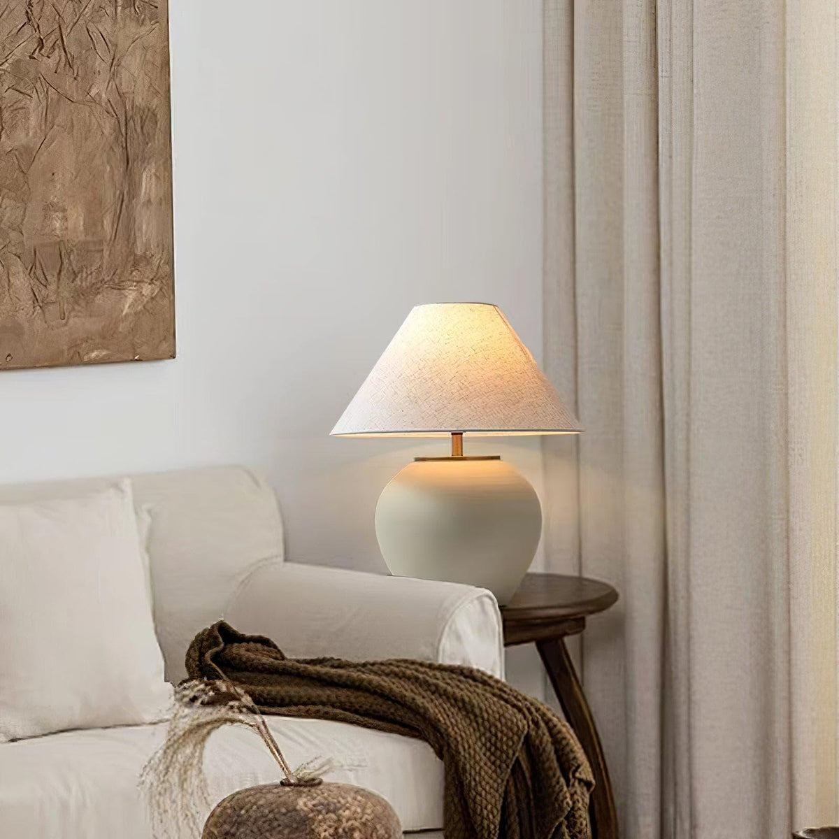 Metavaya Table lamp Black Mud Table Lamp
