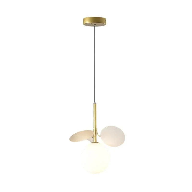 Metavaya Pendant light Dia 20cm x H 22cm / ∅ 7.9″ x H 8.7″ / Gold+White Blanca Pendant Light 6938617816032 M2023112203-2