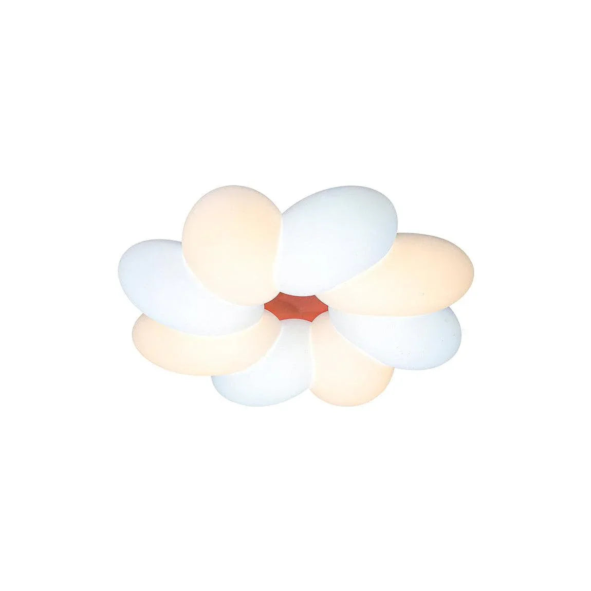 Metavaya Ceiling Lamp Dia 46cm x H 10cm / ∅ 18.1″ x H 3.9″ (Power~48W) / White+Red / Warm White Blooming Flower Ceiling Lamp 6938617813987 M2023111003-2
