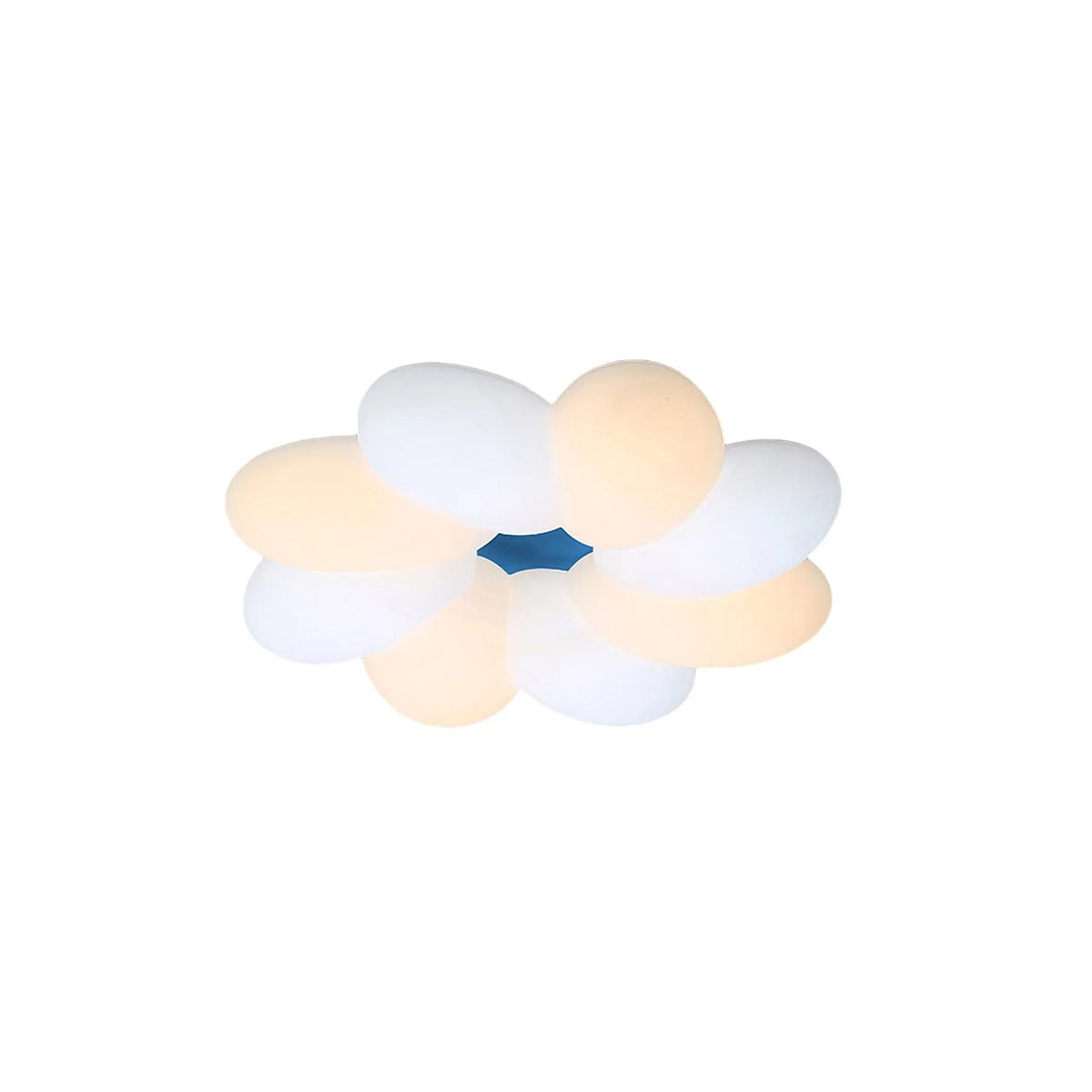 Metavaya Ceiling Lamp Dia 46cm x H 10cm / ∅ 18.1″ x H 3.9″ (Power~48W) / White+Blue / Warm White Blooming Flower Ceiling Lamp 6938617813994 M2023111003-3