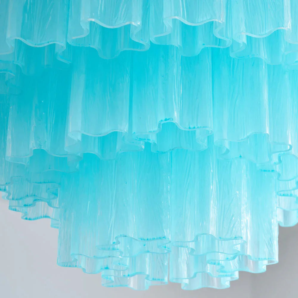 Blue Glass Tube Ceiling Lamp - view 5 | Metavaya