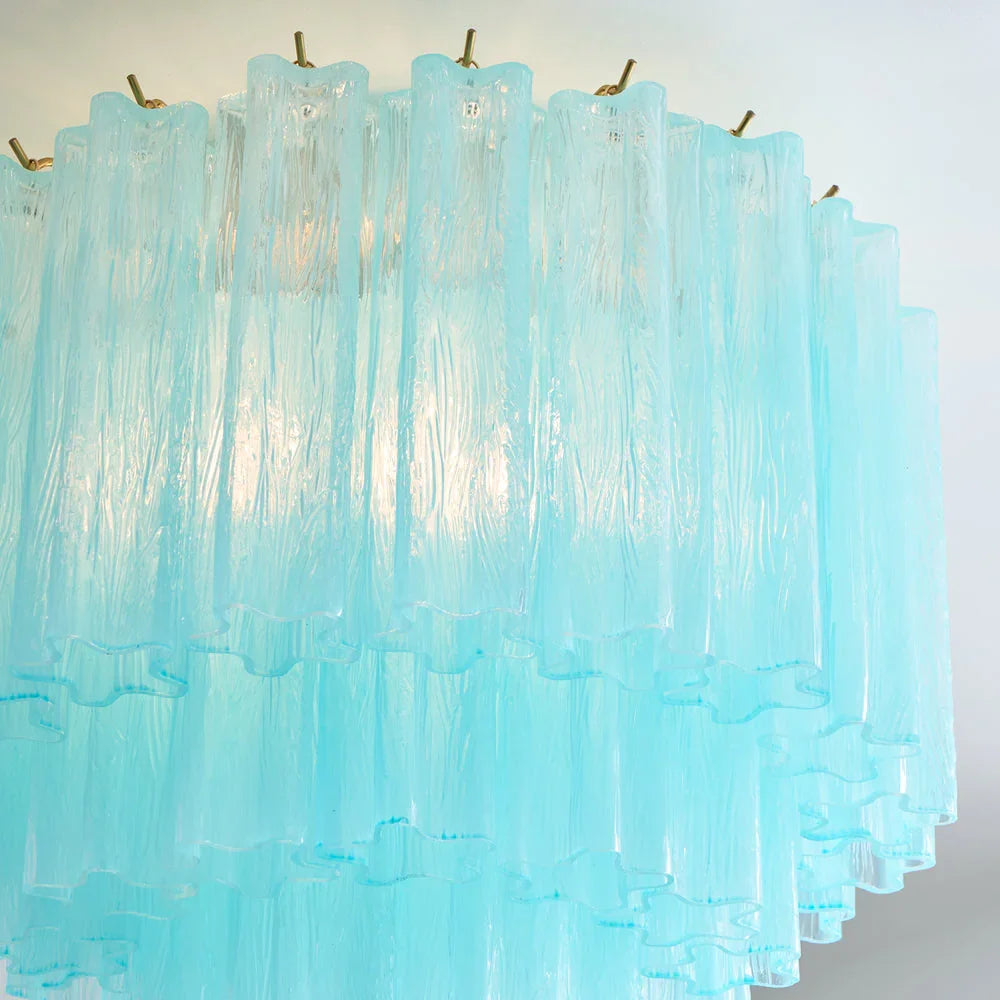 Blue Glass Tube Ceiling Lamp - view 7 | Metavaya