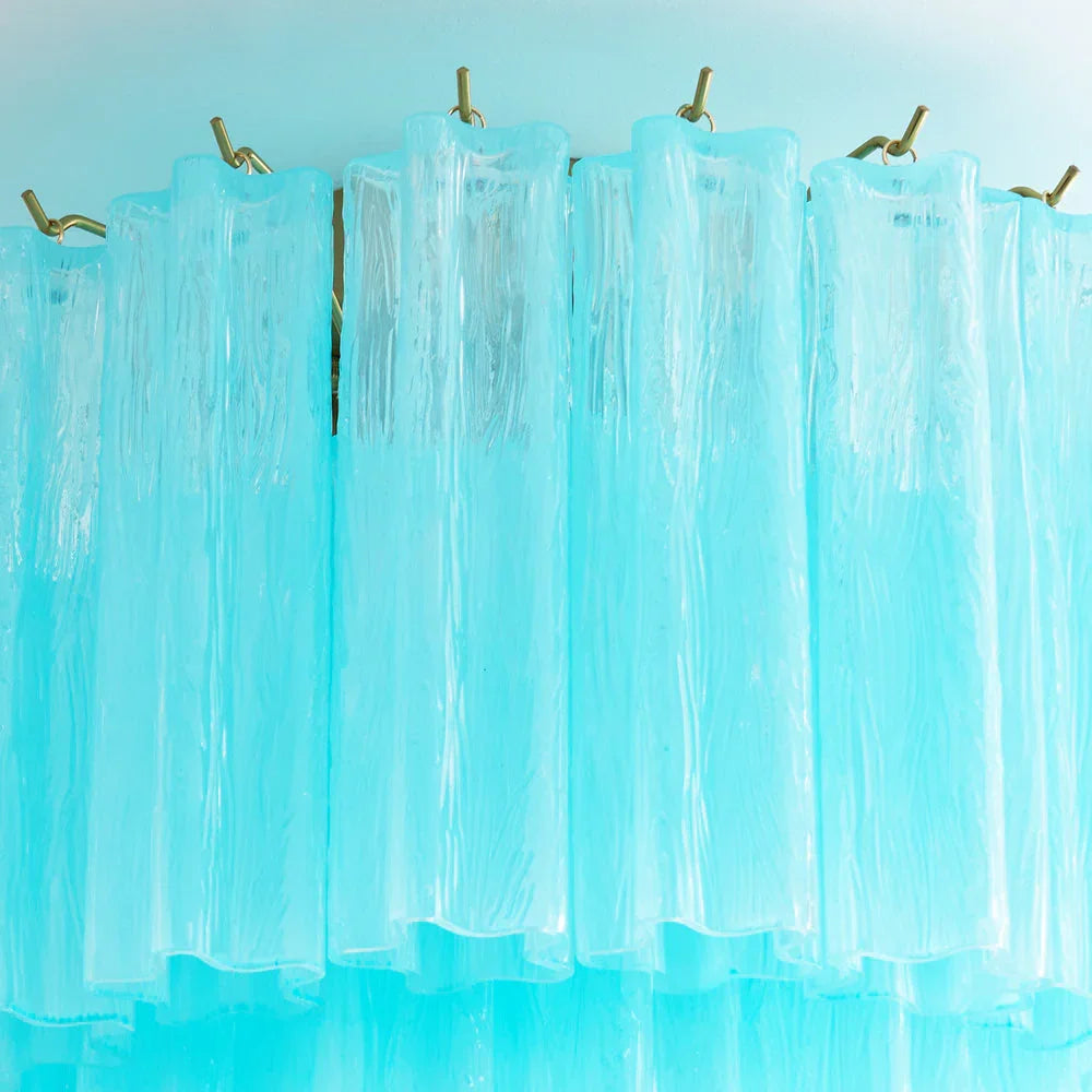 Blue Glass Tube Ceiling Lamp - view 6 | Metavaya