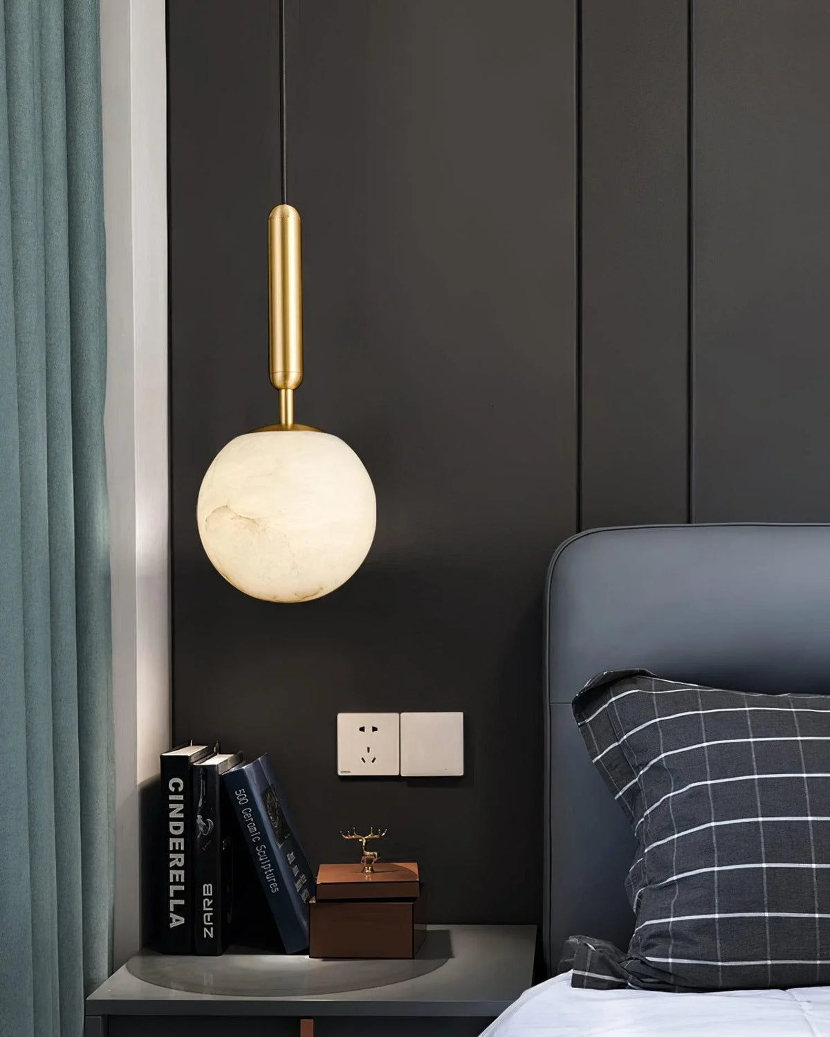 Metavaya Pendant Lamp Dia 15cm x H 32cm / ∅ 5.9″ x H 12.6″ / brass Bosso Pendant Lamp 6938617813147 M2023110702-1