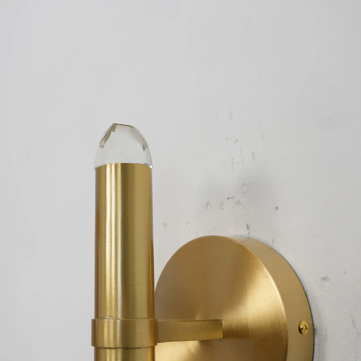 Brass Spinal Tube Sconce - view 5 | Metavaya