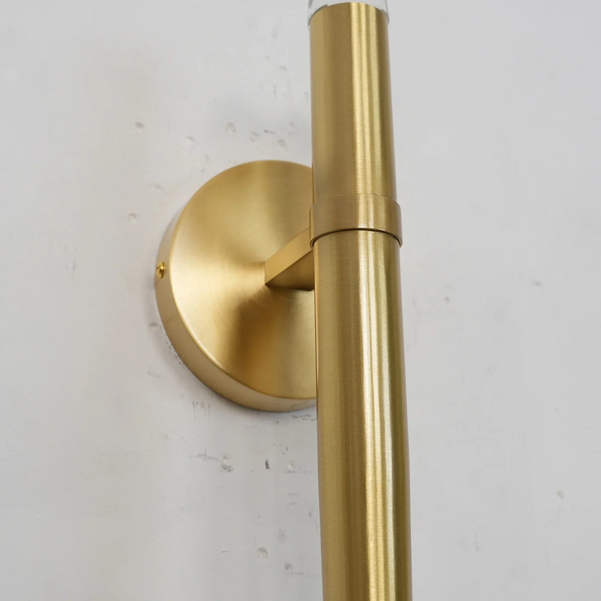 Brass Spinal Tube Sconce - view 6 | Metavaya
