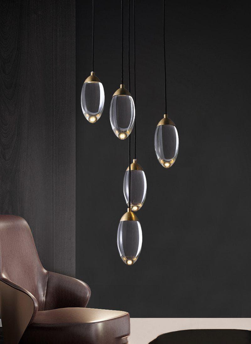 Metavaya Pendant light Brass crystal Pendant Lamp