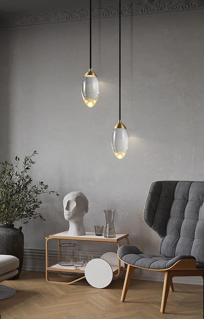 Metavaya Pendant light Brass crystal Pendant Lamp