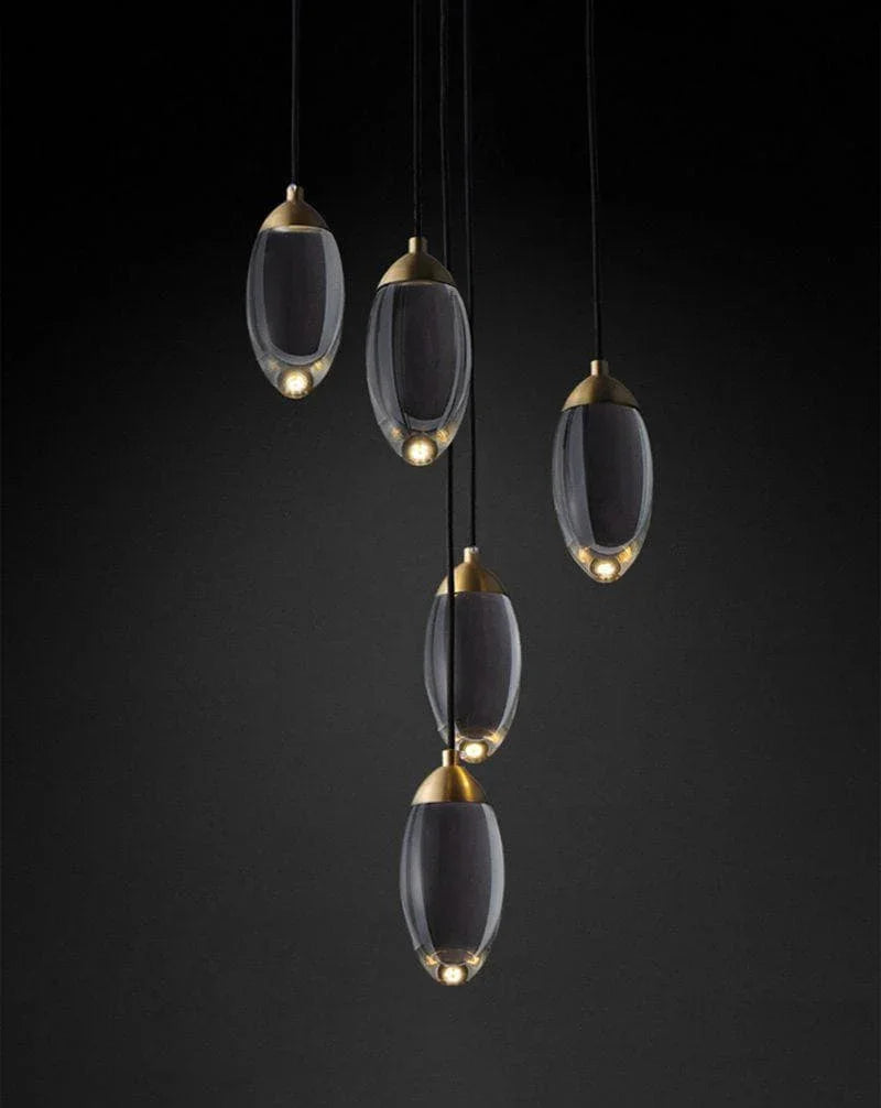Metavaya Pendant light Brass crystal Pendant Lamp