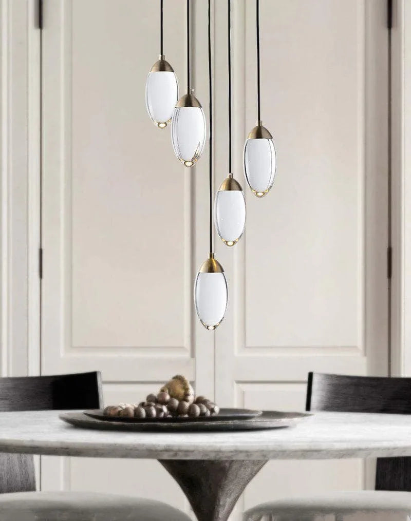 Metavaya Pendant light Brass crystal Pendant Lamp