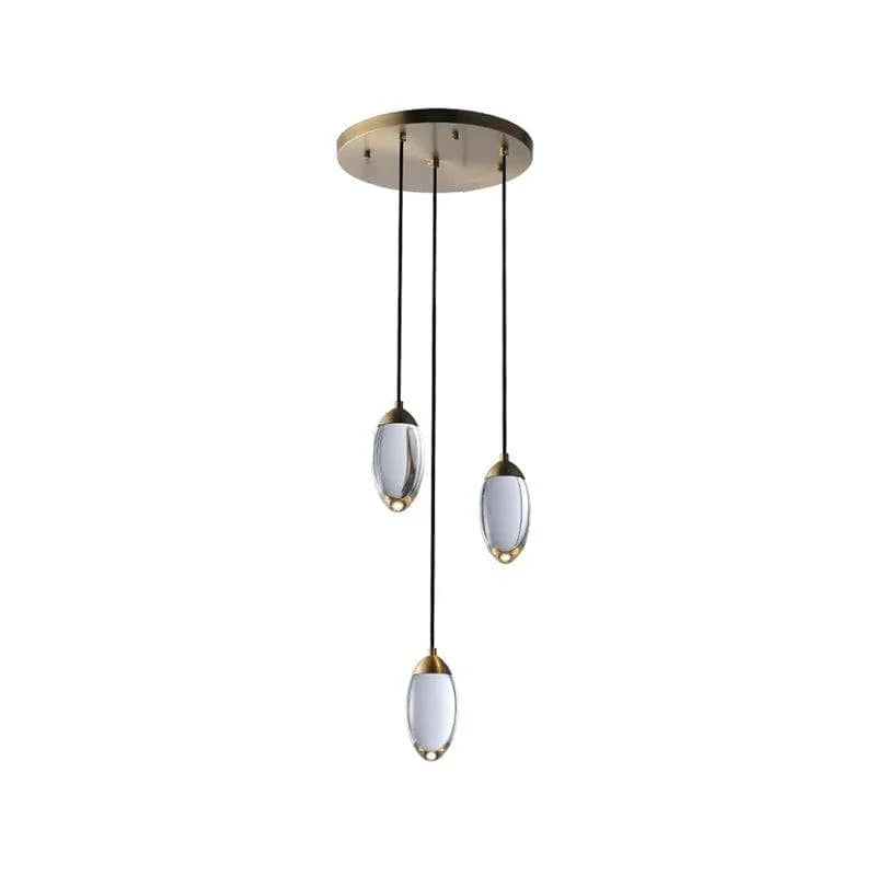 Metavaya Pendant light Style C / Brass / Warm White Brass crystal Pendant Lamp 662668874951 M2023071501-5