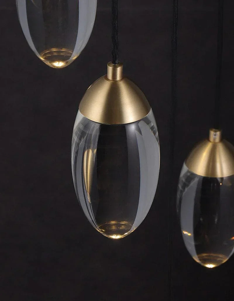 Metavaya Pendant light Brass crystal Pendant Lamp