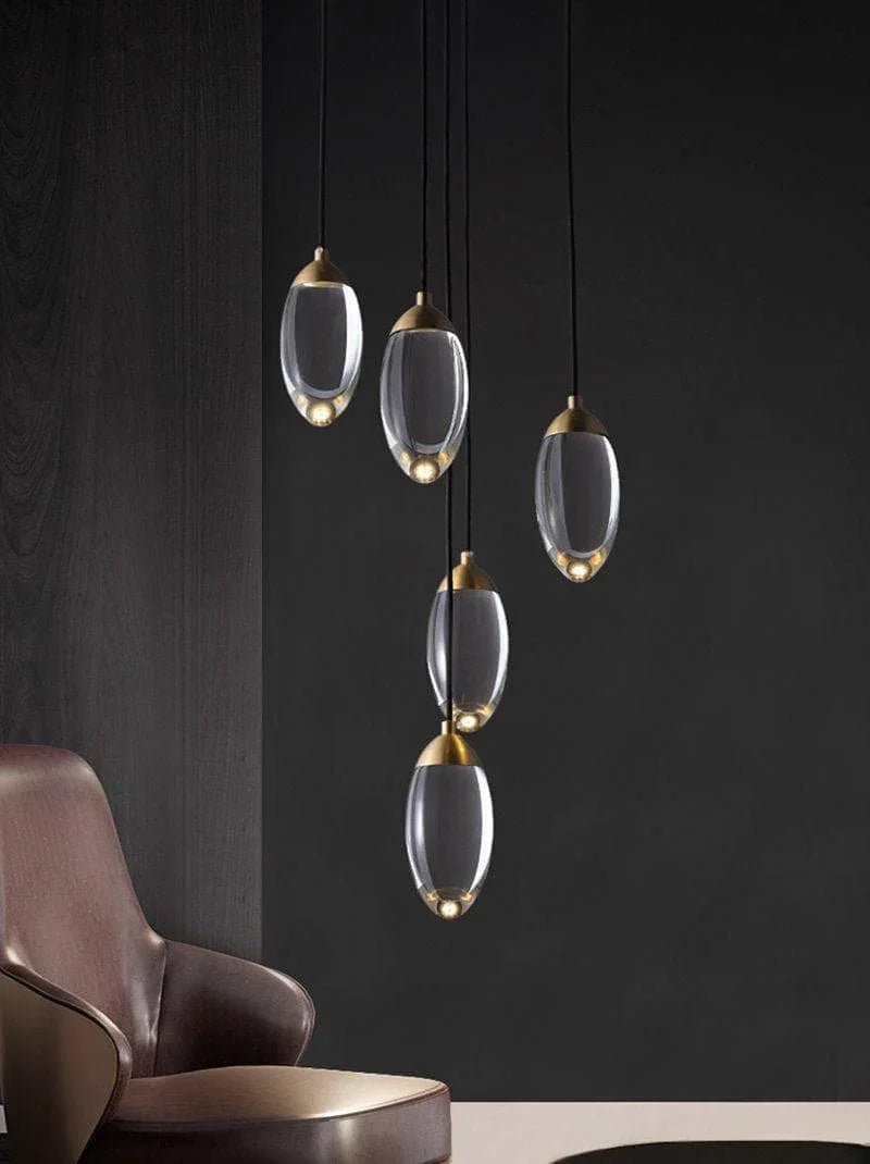 Metavaya Pendant light Brass crystal Pendant Lamp