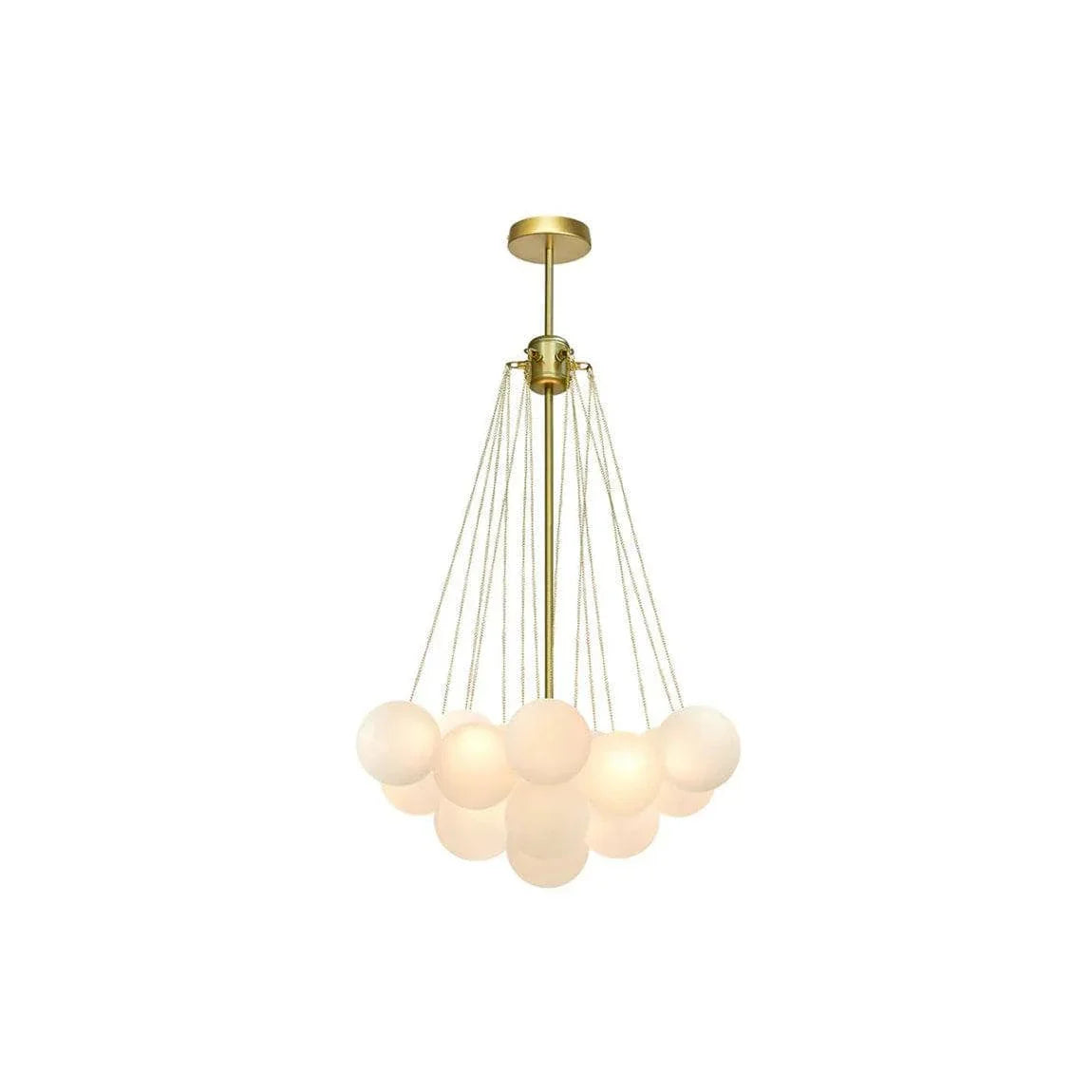 Metavaya Chandelier 19heads Dia 40cm x H 75cm / ∅ 15.8″ x H 29.5″ / Gold Bubble Chandelier 662668836232 M2023121801-1 Bubble Chandelier | Discount Chandelier