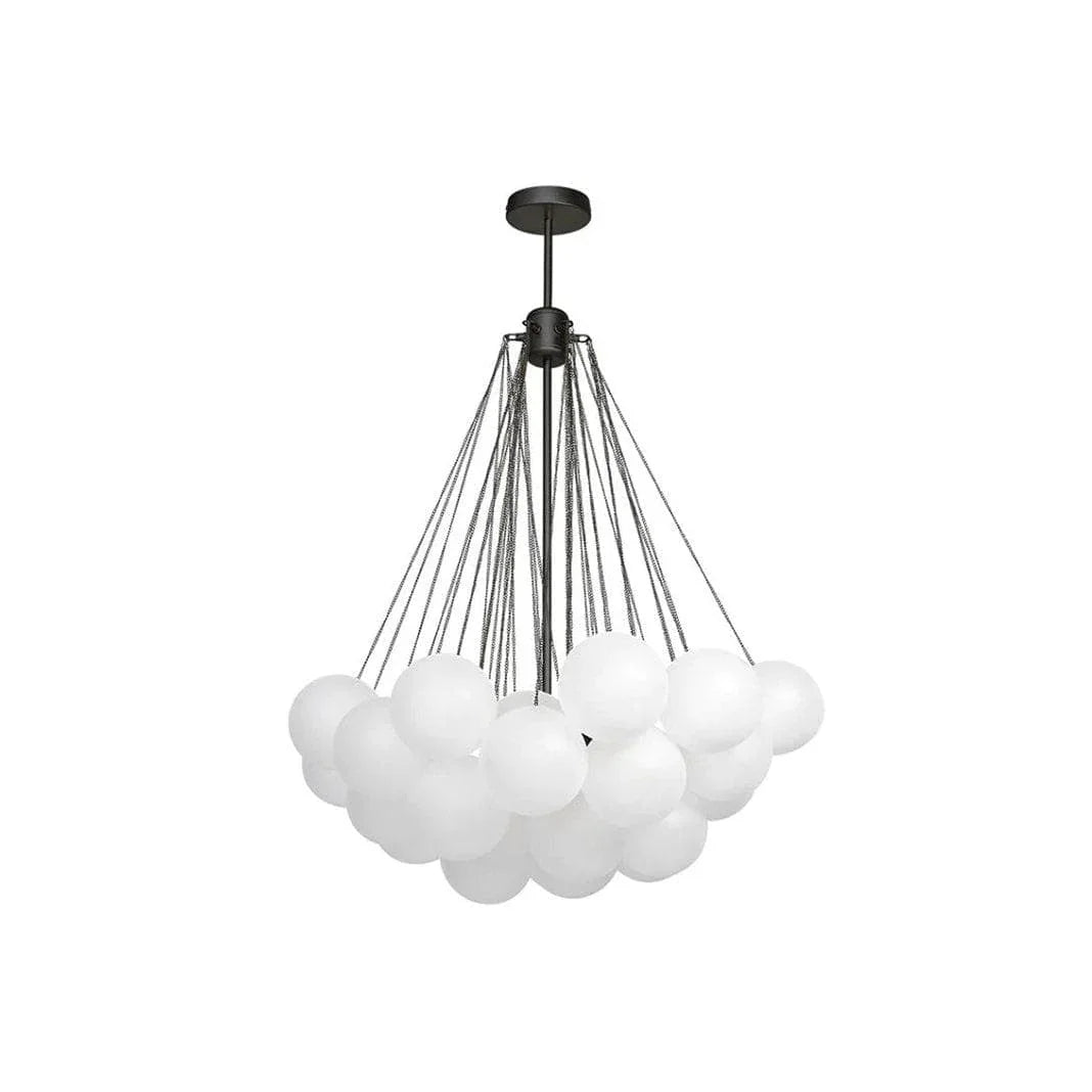 Metavaya Chandelier 37heads Dia 80cm x H 75cm / ∅ 31.5″ x H 29.5″ / Black Bubble Chandelier 662668836263 M2023121801-4 Bubble Chandelier | Discount Chandelier