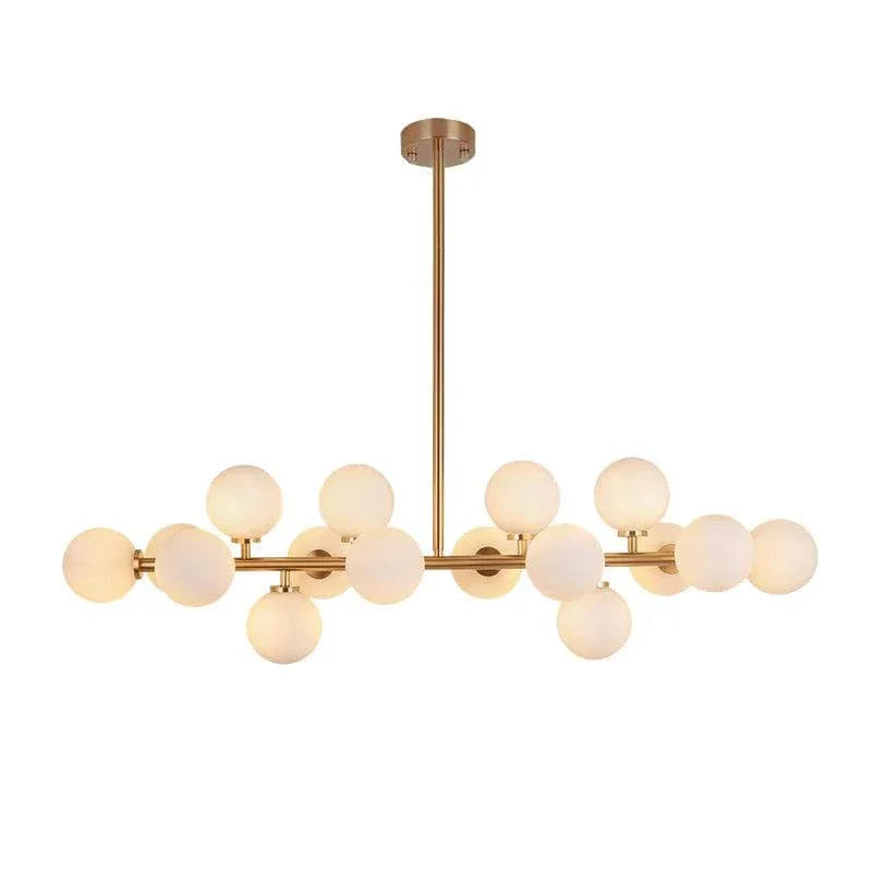 Metavaya Chandelier ∅ 95 cm x H 65 cm / ∅ 37.4″ x H 25.6″ / Golden Bubble Stik Chandeliers 662668828688 M2023121604-1 Bubble Wand Chandelier | Special Sale
