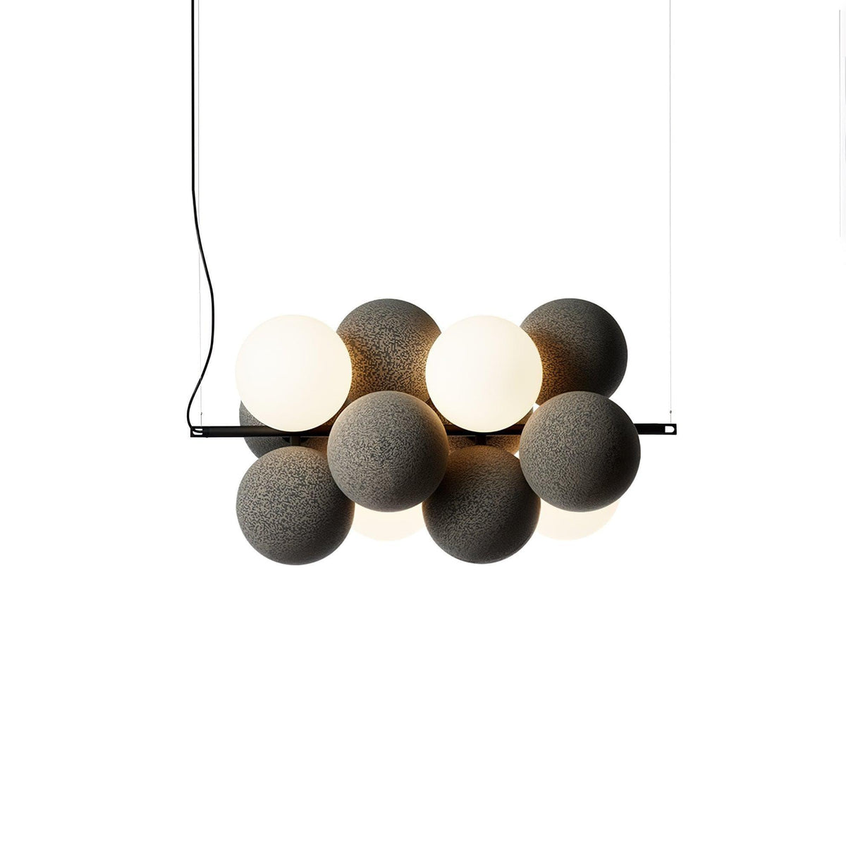 Metavaya Pendant lamp Horizontal Dia 58cm x H 26cm / ∅ 22.8″ x H 10.2″ / Light grey Bubbles Holly Pendant Lamp 662668838922 M2023122003-5 Bubbles Holly Pendant Lamp Sale