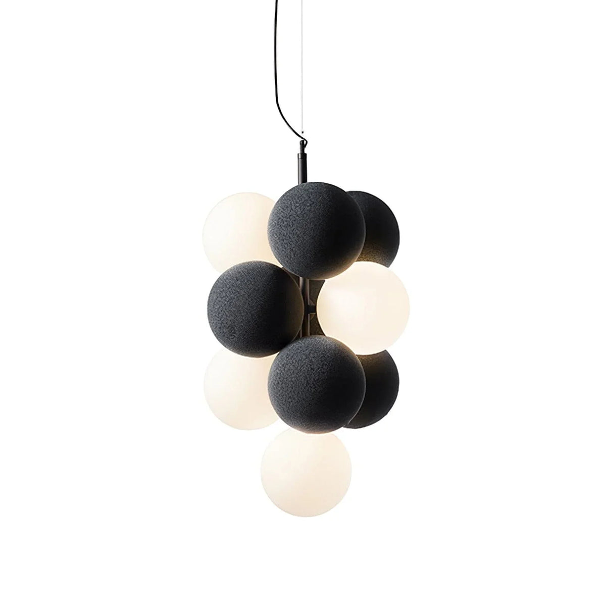 Metavaya Pendant lamp Vertical Dia 26cm x H 48cm / ∅ 10.2″ x H 18.9″ / Anthracite grey Bubbles Holly Pendant Lamp 662668838885 M2023122003-1 Bubbles Holly Pendant Lamp Sale