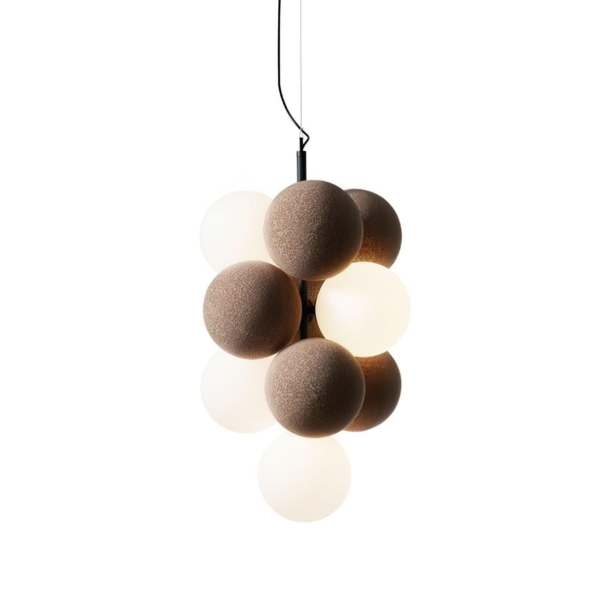 Metavaya Pendant lamp Vertical Dia 26cm x H 48cm / ∅ 10.2″ x H 18.9″ / Terracotta Bubbles Holly Pendant Lamp 662668838908 M2023122003-3 Bubbles Holly Pendant Lamp Sale