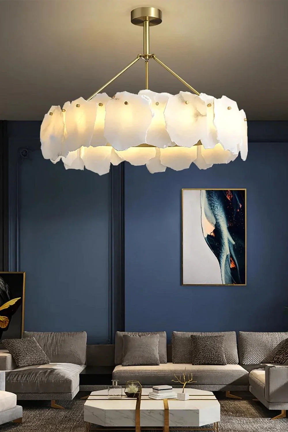 Metavaya Chandelier Burton Marble Chandelier