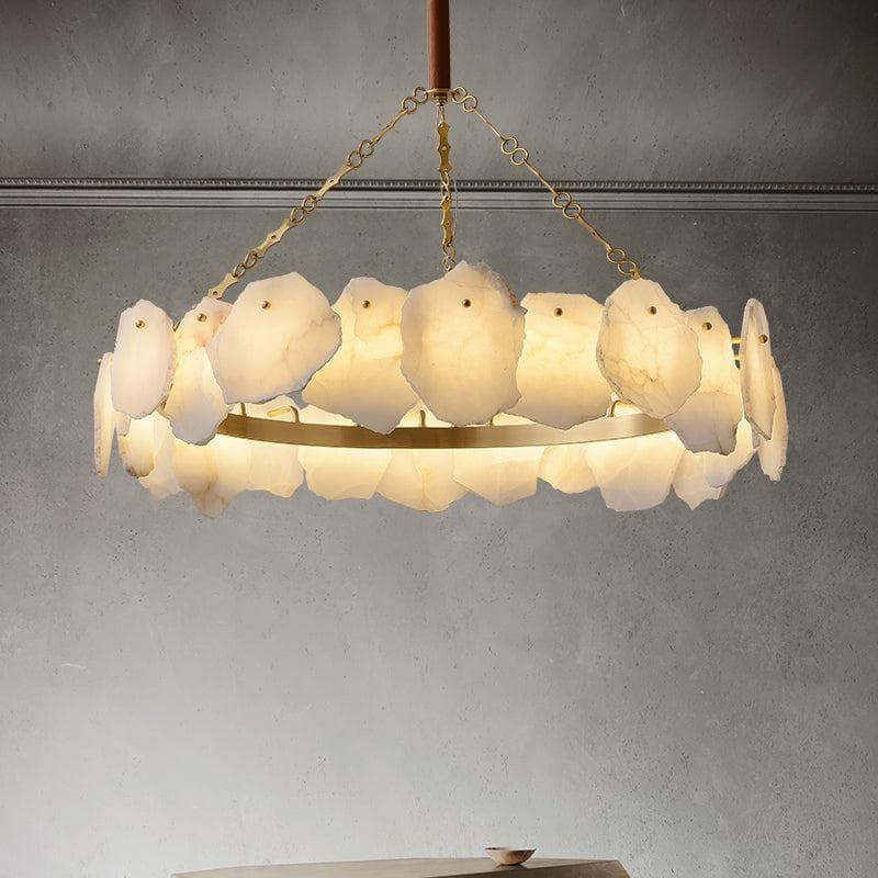 Metavaya Chandelier Burton Marble Round Chandelier