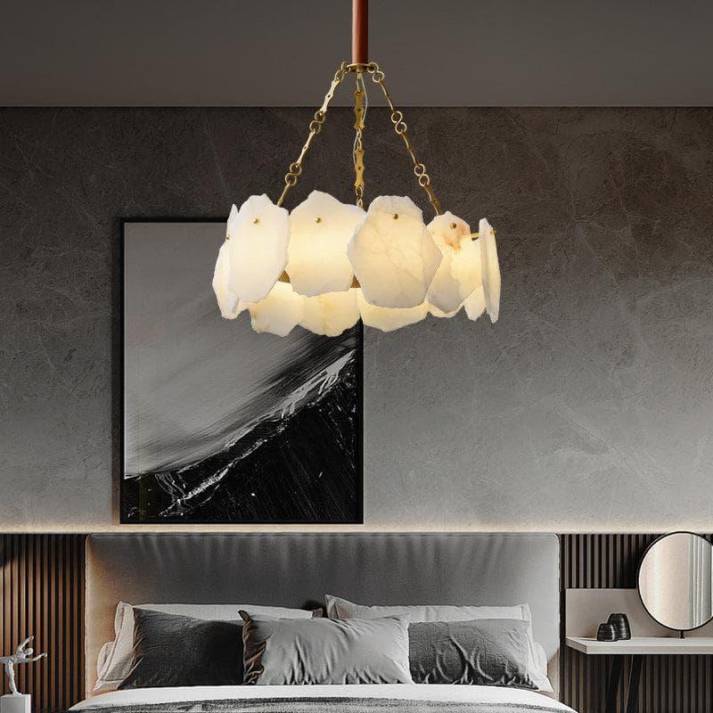 Metavaya Chandelier Burton Marble Round Chandelier