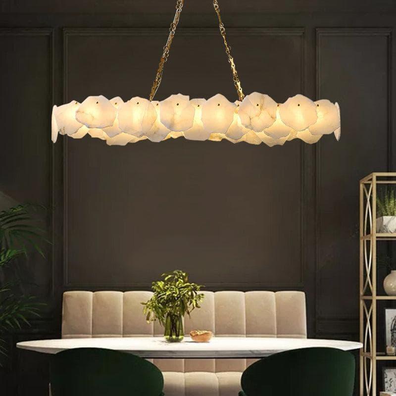 Metavaya Chandelier Burton Marble Round Chandelier