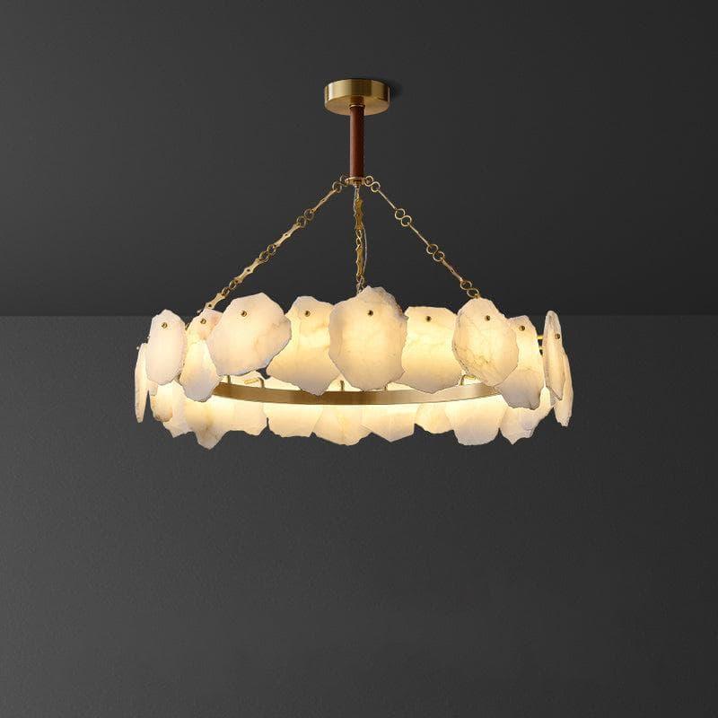 Metavaya Chandelier Burton Marble Round Chandelier