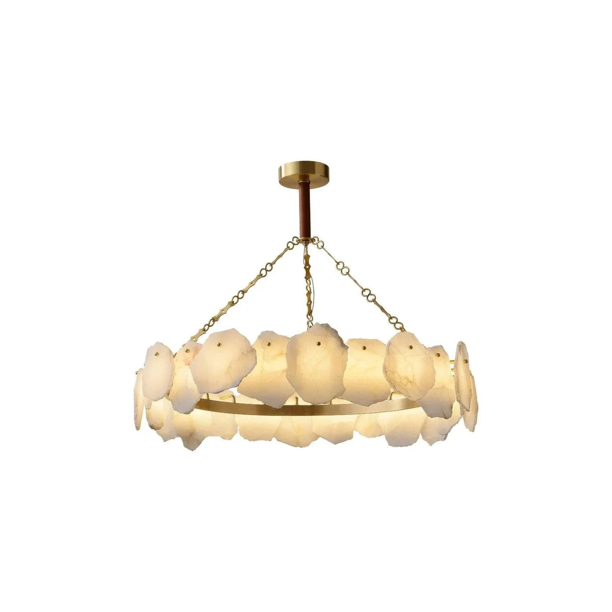 Metavaya Chandelier Burton Marble Round Chandelier