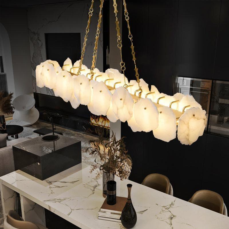 Metavaya Chandelier Burton Marble Round Chandelier