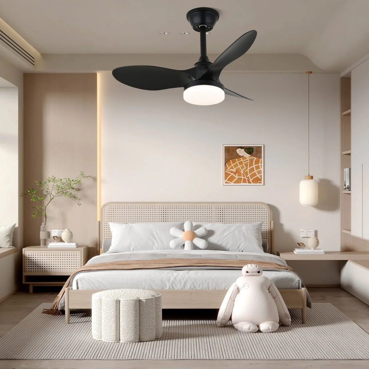 Callum Ceiling Fan Light - view 3 | Metavaya