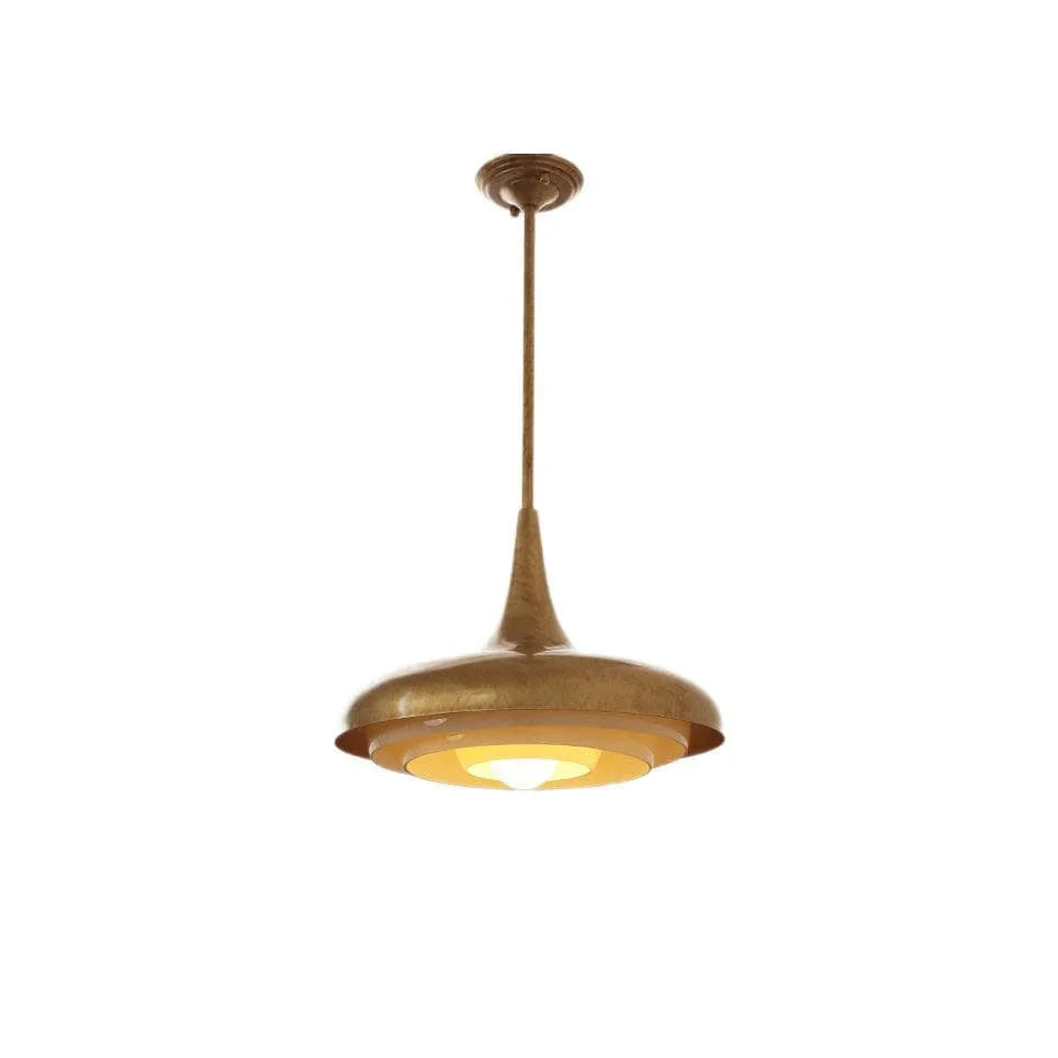 Metavaya Pendant light Dia 45cm x H 40cm / ∅ 17.7″ x H 15.7″ / Bronze+Beige Calyx Pendant light 6938617787912 M2023092802-1