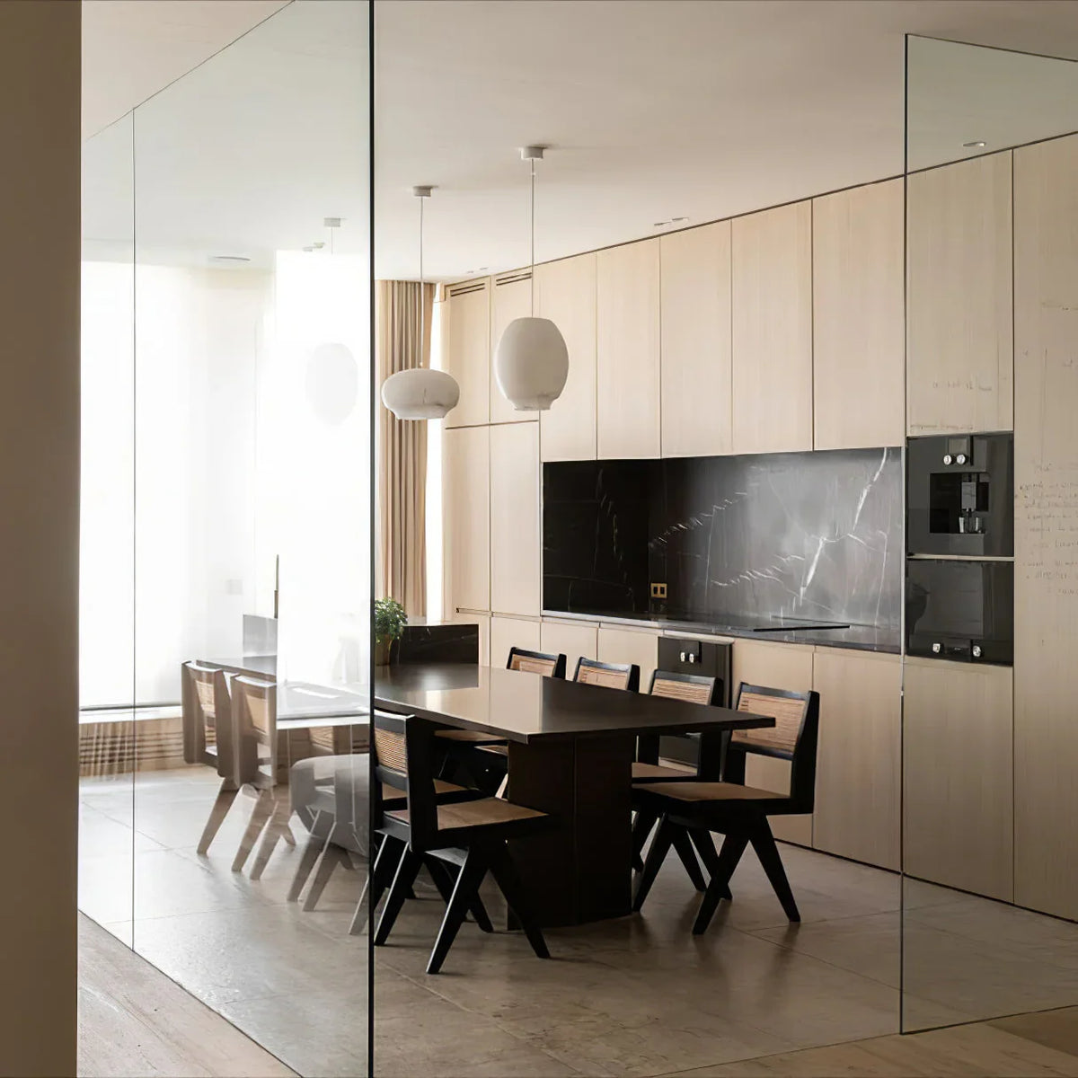Cocoon Alabaster Pendant Lamp - view 7 | Metavaya