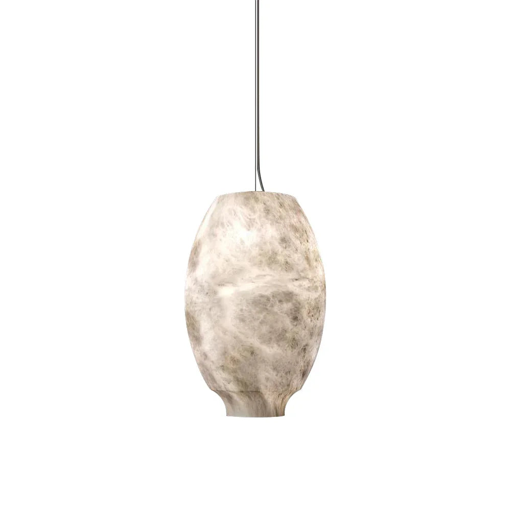 Cocoon Alabaster Pendant Lamp - view 12 | Metavaya