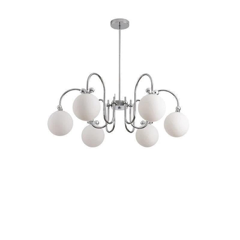 Metavaya Chandelier 4 head Dia 62cm x H 48cm / chrome Carisa Chandelier 6938617782047 M2023092701-1