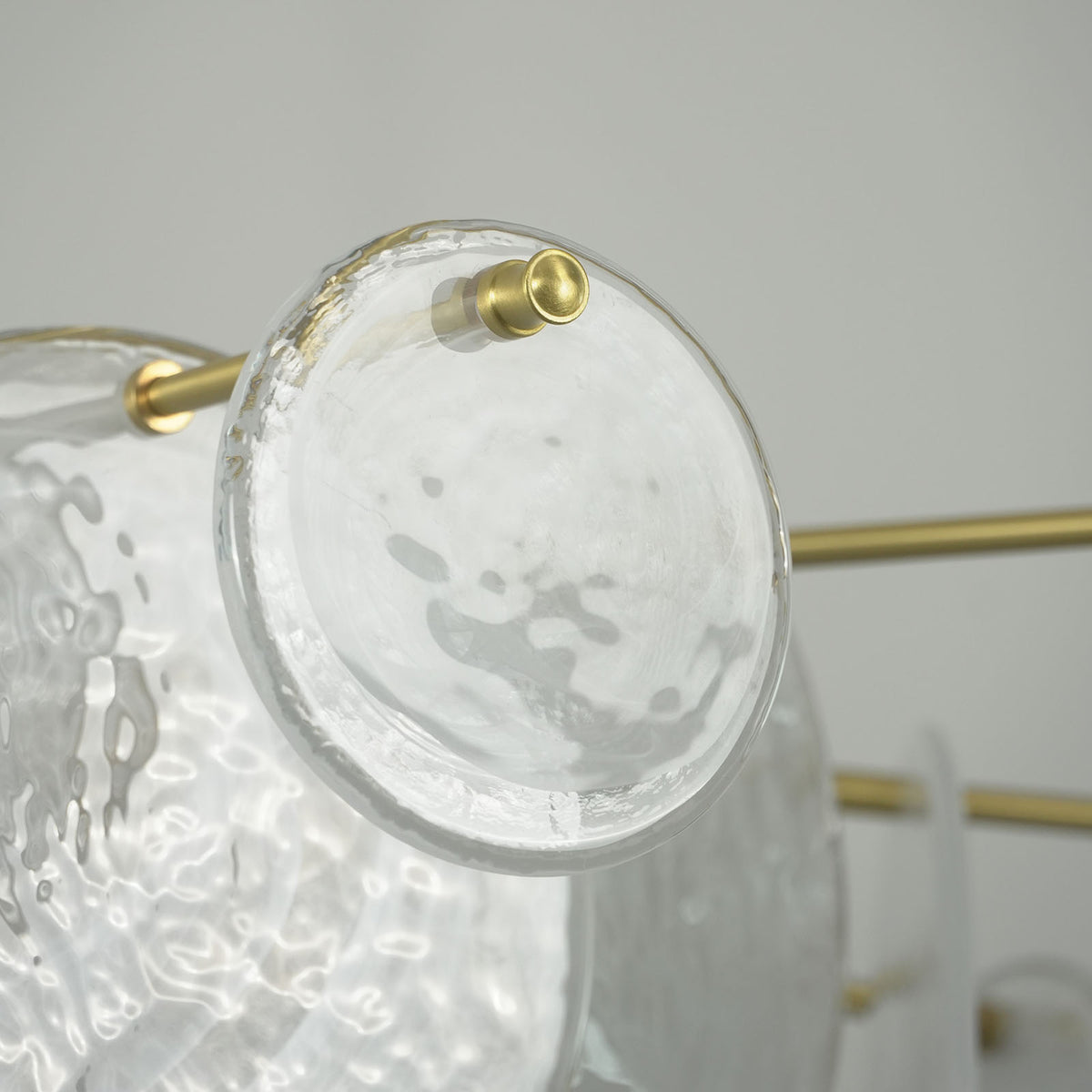 Celeste Glass Disc Chandelier - view 23 | Metavaya