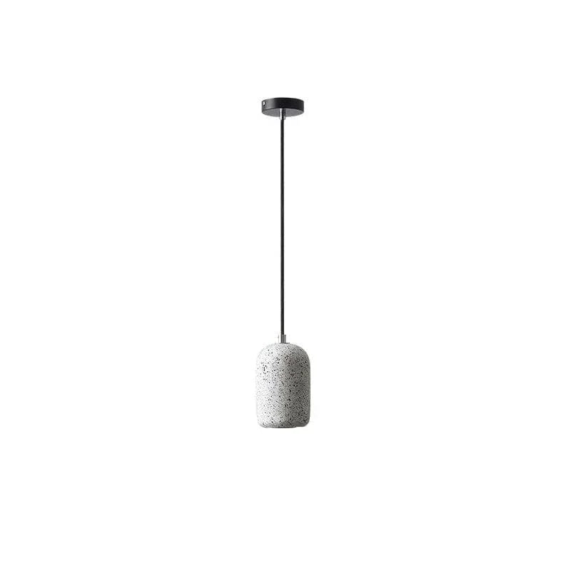 Metavaya Pendant Light Dia 10cm x H 16cm / ∅ 3.9″ x H 6.3″ / White / Warm White Cement Pendant Light 6938617816285 M2023112401-1